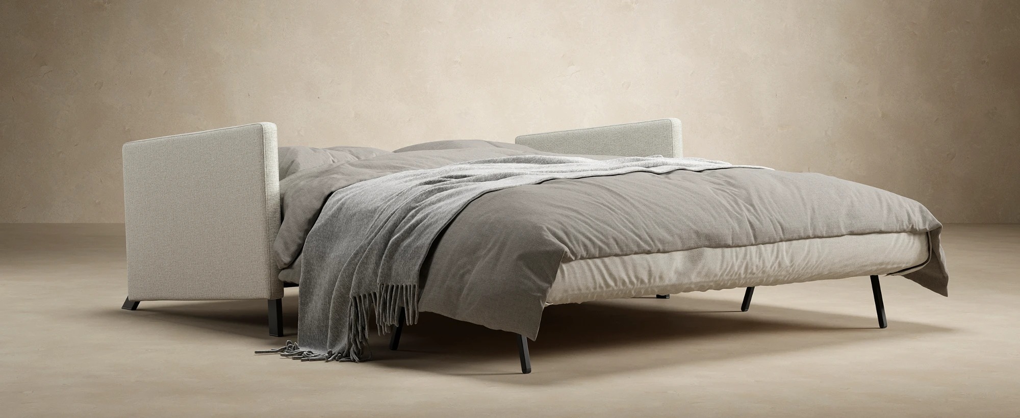 Cubed Deluxe Fabric Sofa Bed w/Arms