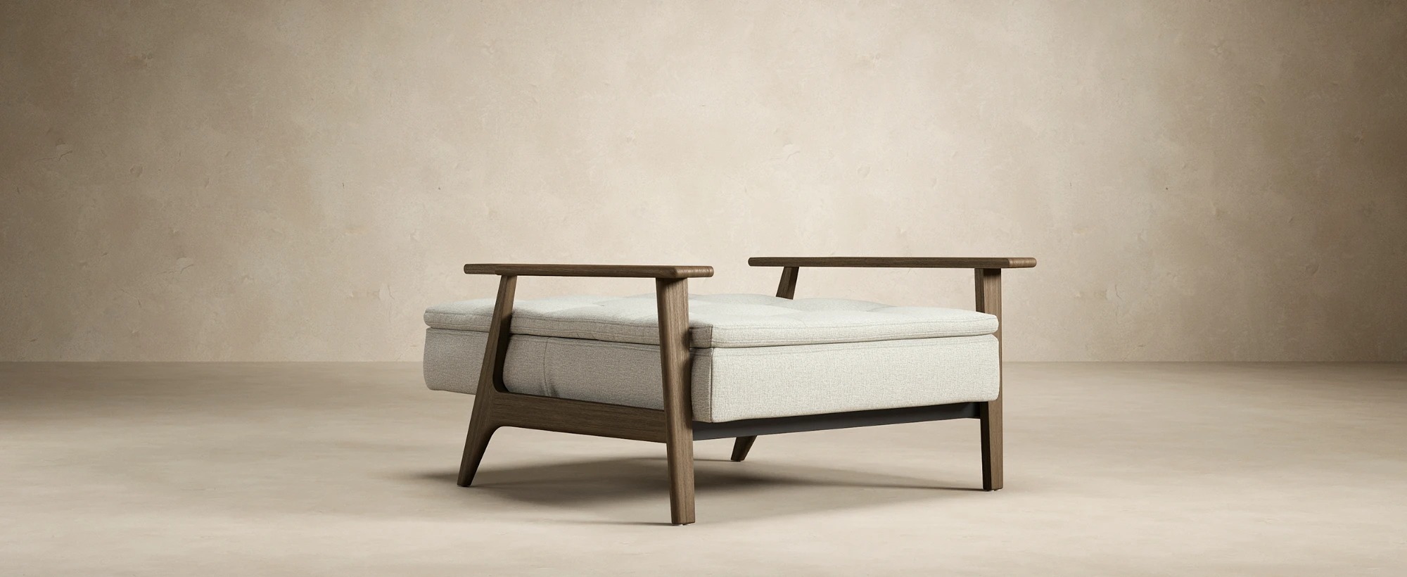 Dublexo Frej Fabric Chair w/Smoked Oak Arms & Legs