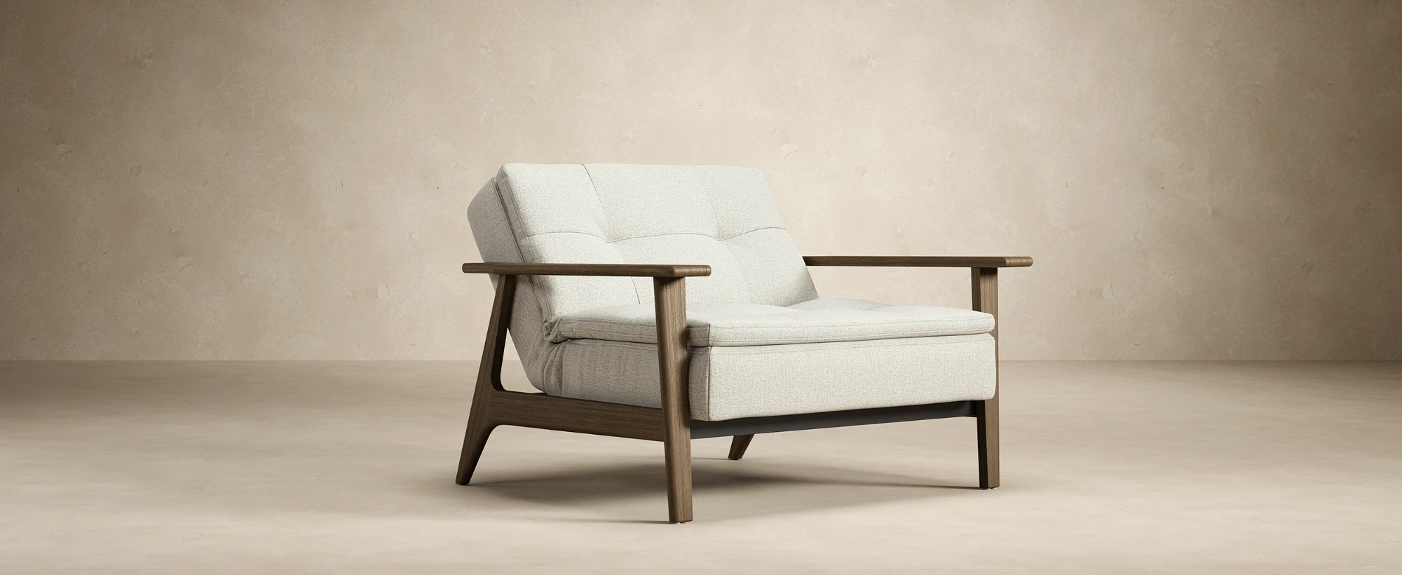 Dublexo Frej Fabric Chair w/Smoked Oak Arms & Legs
