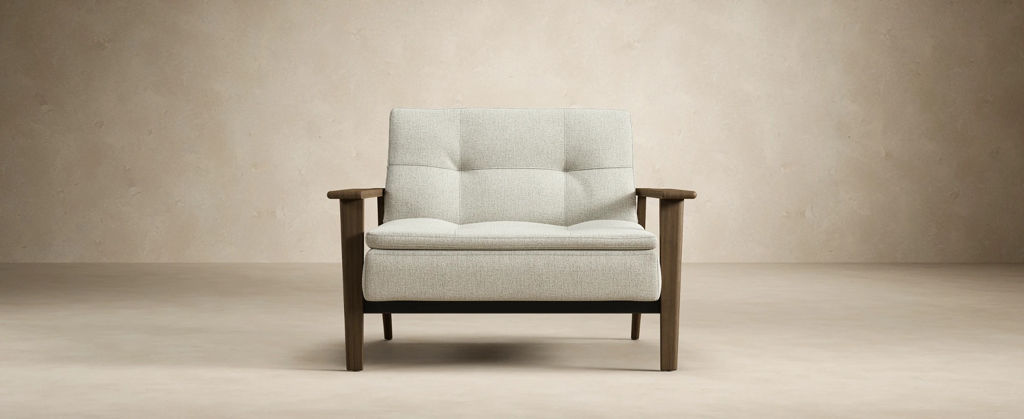Dublexo Frej Fabric Chair w/Smoked Oak Arms & Legs