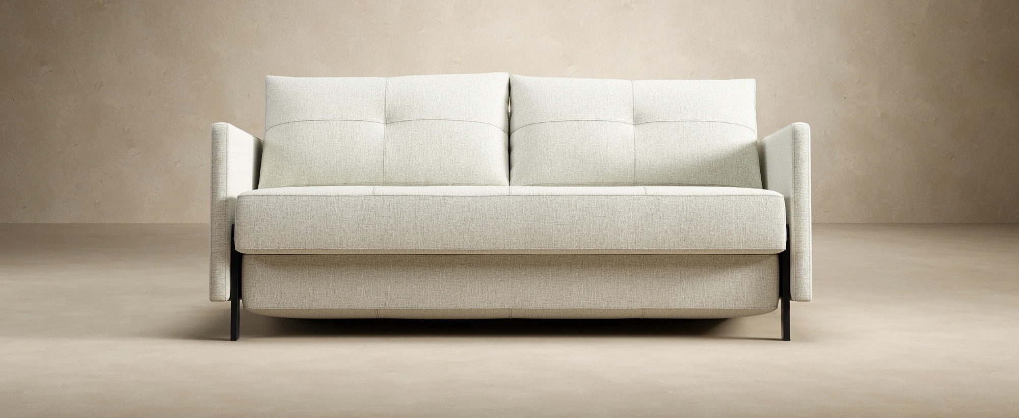 Cubed Deluxe Fabric Sofa Bed w/Arms