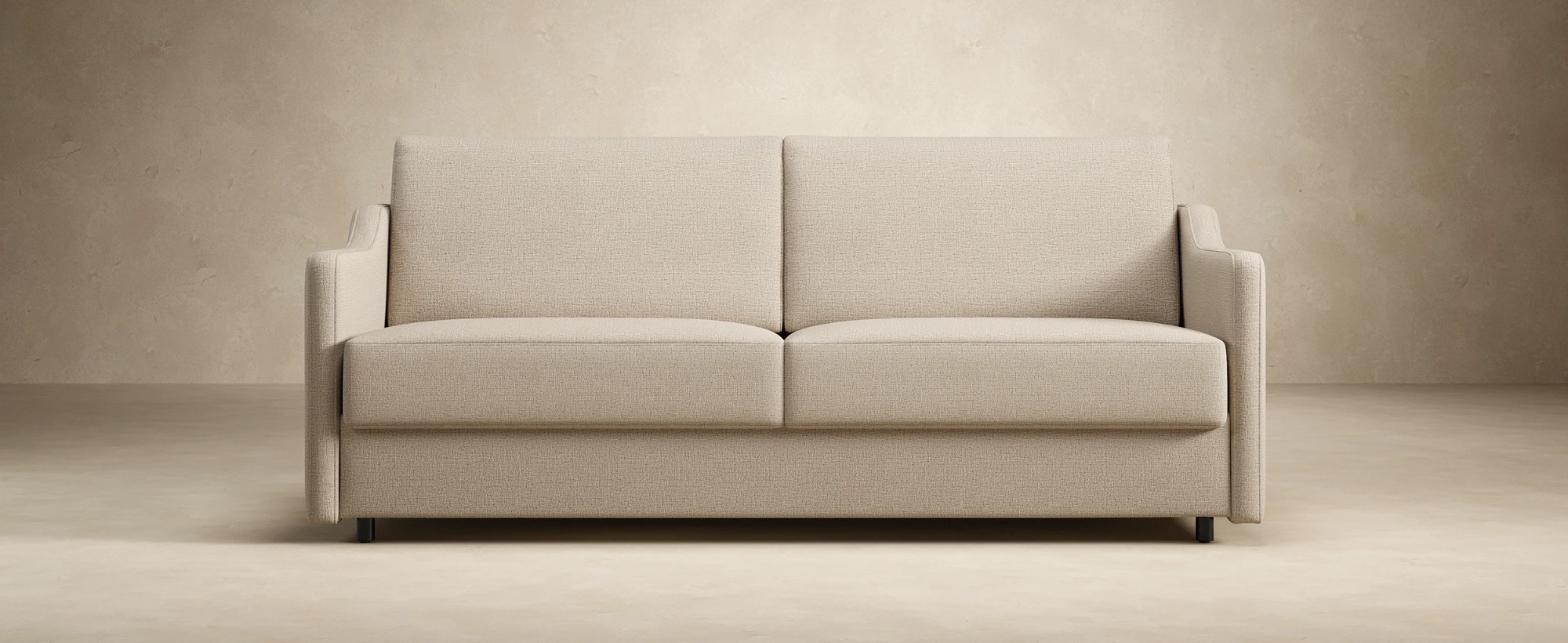 Carnell Polyester Queen Sofa Bed w/Slope Arms
