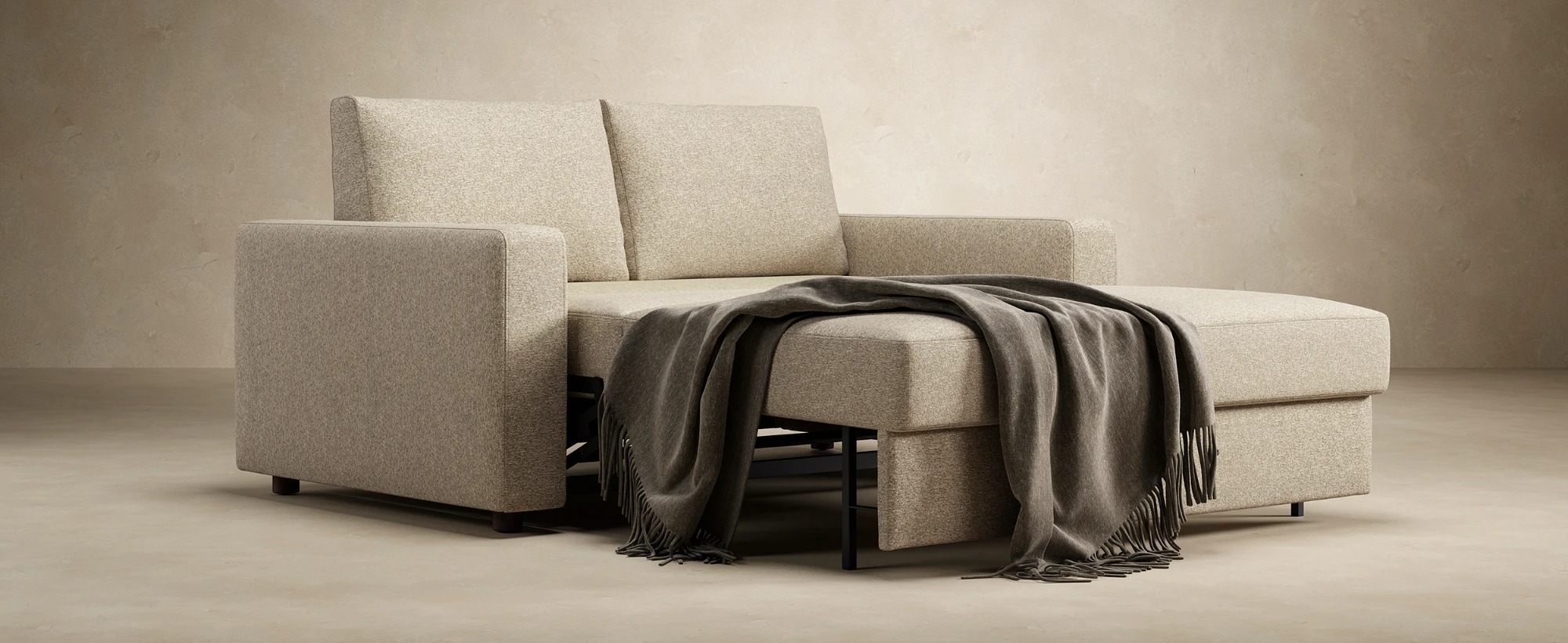 Neah Polyester Queen Sofa Bed w/Standard Arm Rests