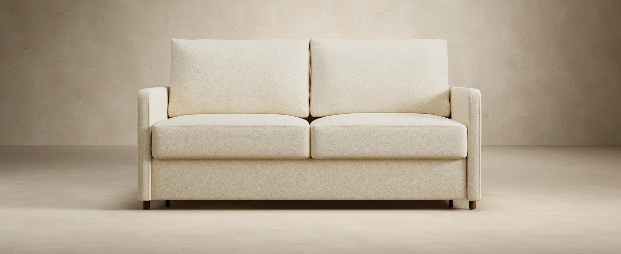 Neah Polyester Queen Sofa Bed w/Slim Arm Rests