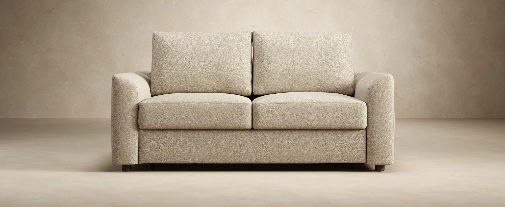 Neah Polyester Full Sofa Bed w/Curved Arm Rests