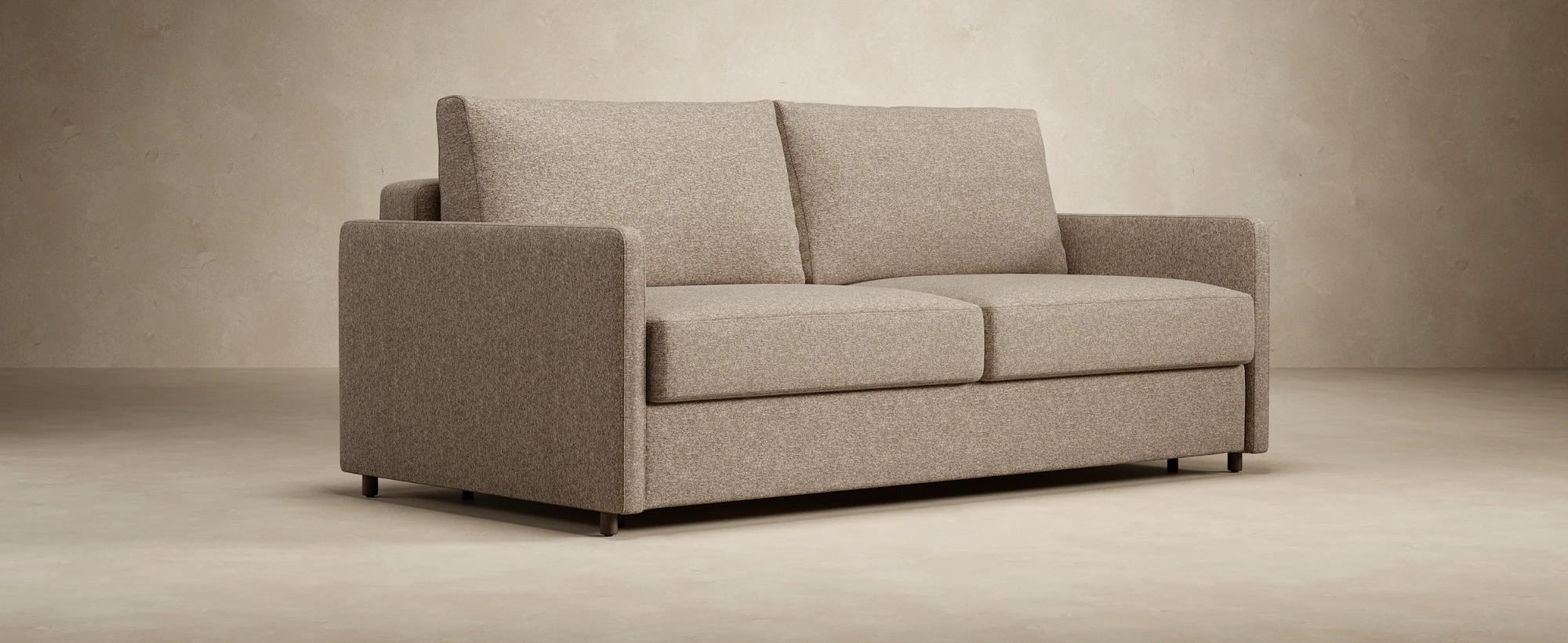Neah Polyester King Sofa Bed w/Slim Arm Rests