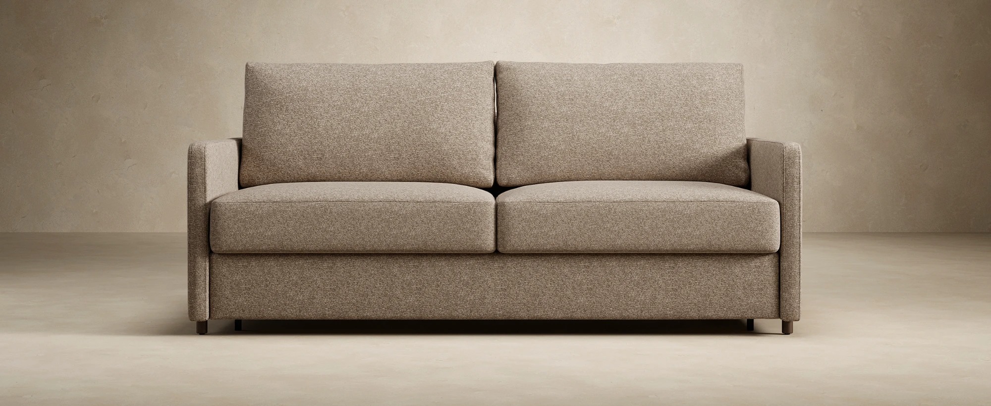 Neah Polyester Queen Sofa Bed w/Slim Arm Rests