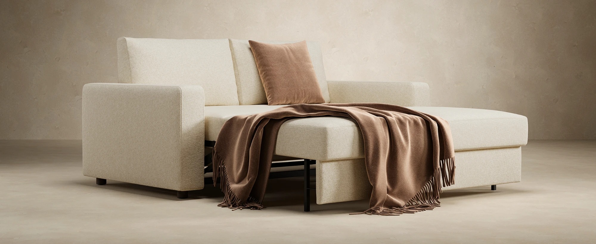Neah Polyester Queen Sofa Bed w/Standard Arm Rests
