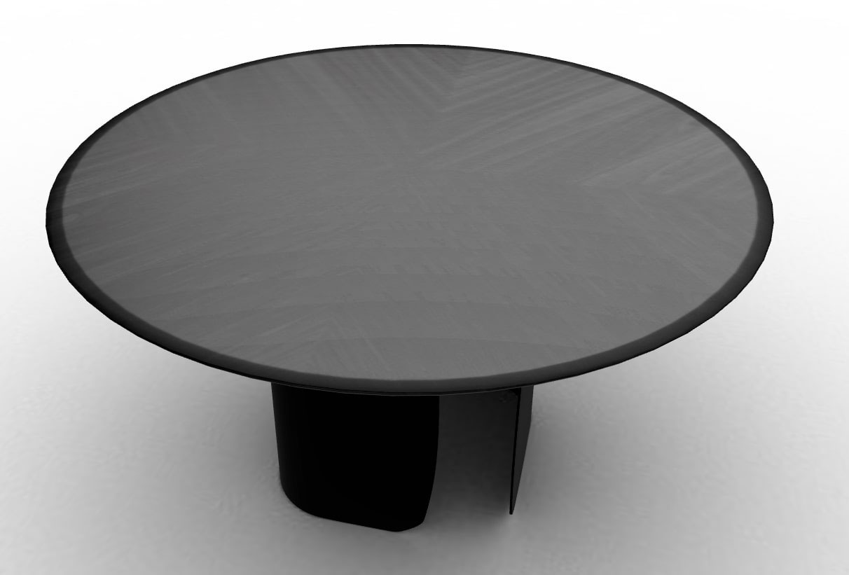 Twins Metal/Veneer Round Dining Table