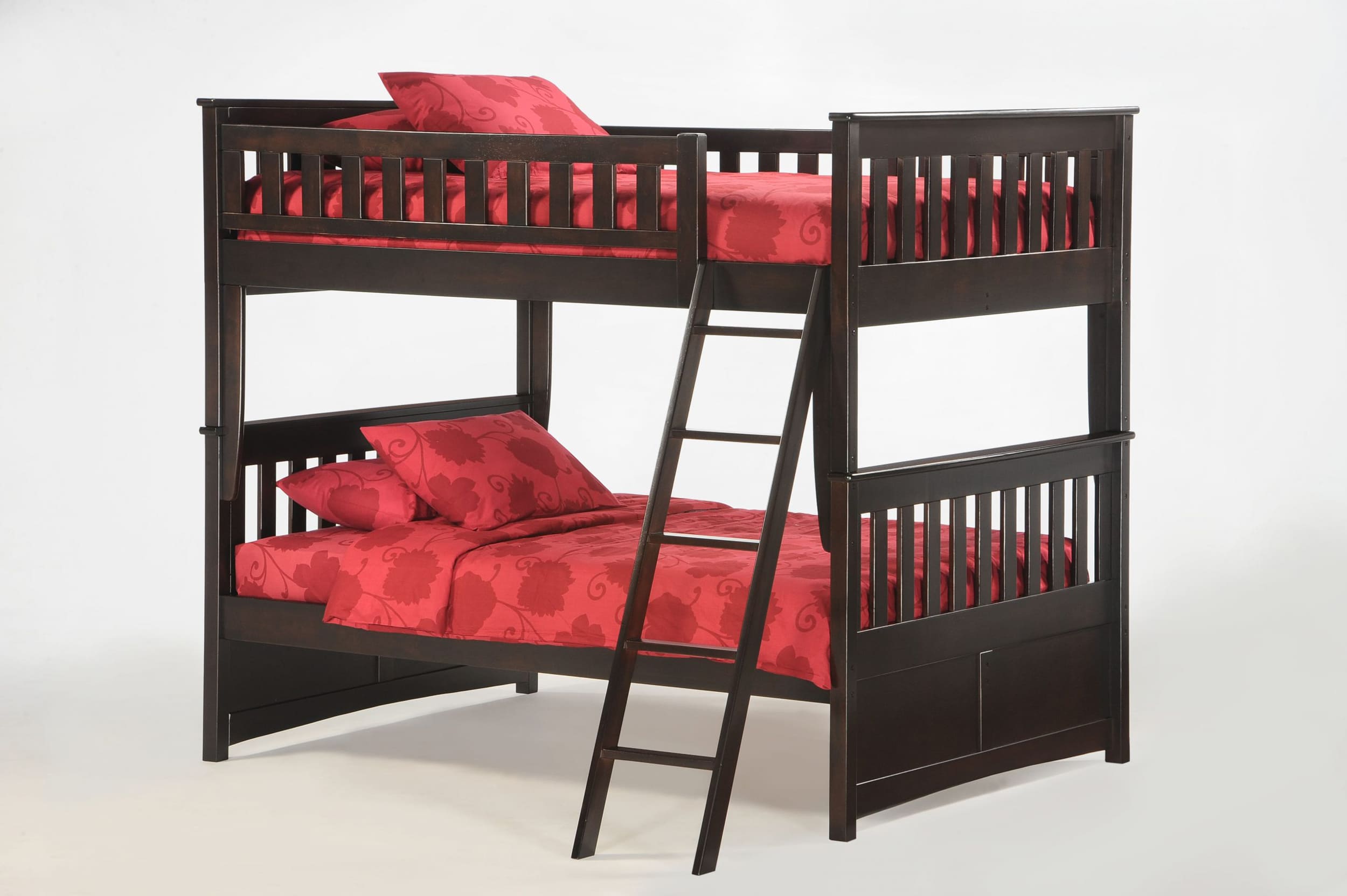 Ginger Wood Bunk Bed, Full/Full Size