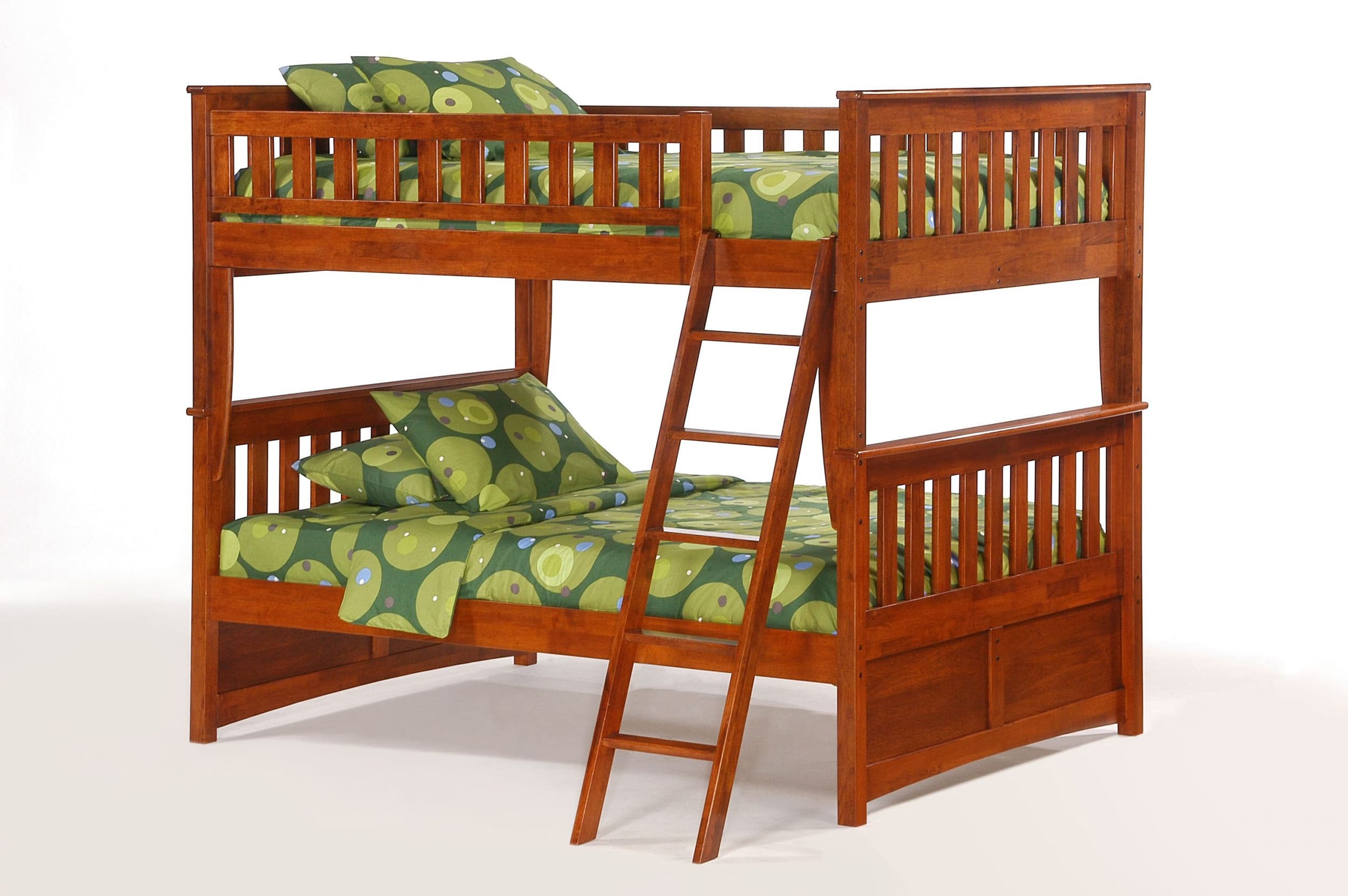 Ginger Wood Bunk Bed, Full/Full Size