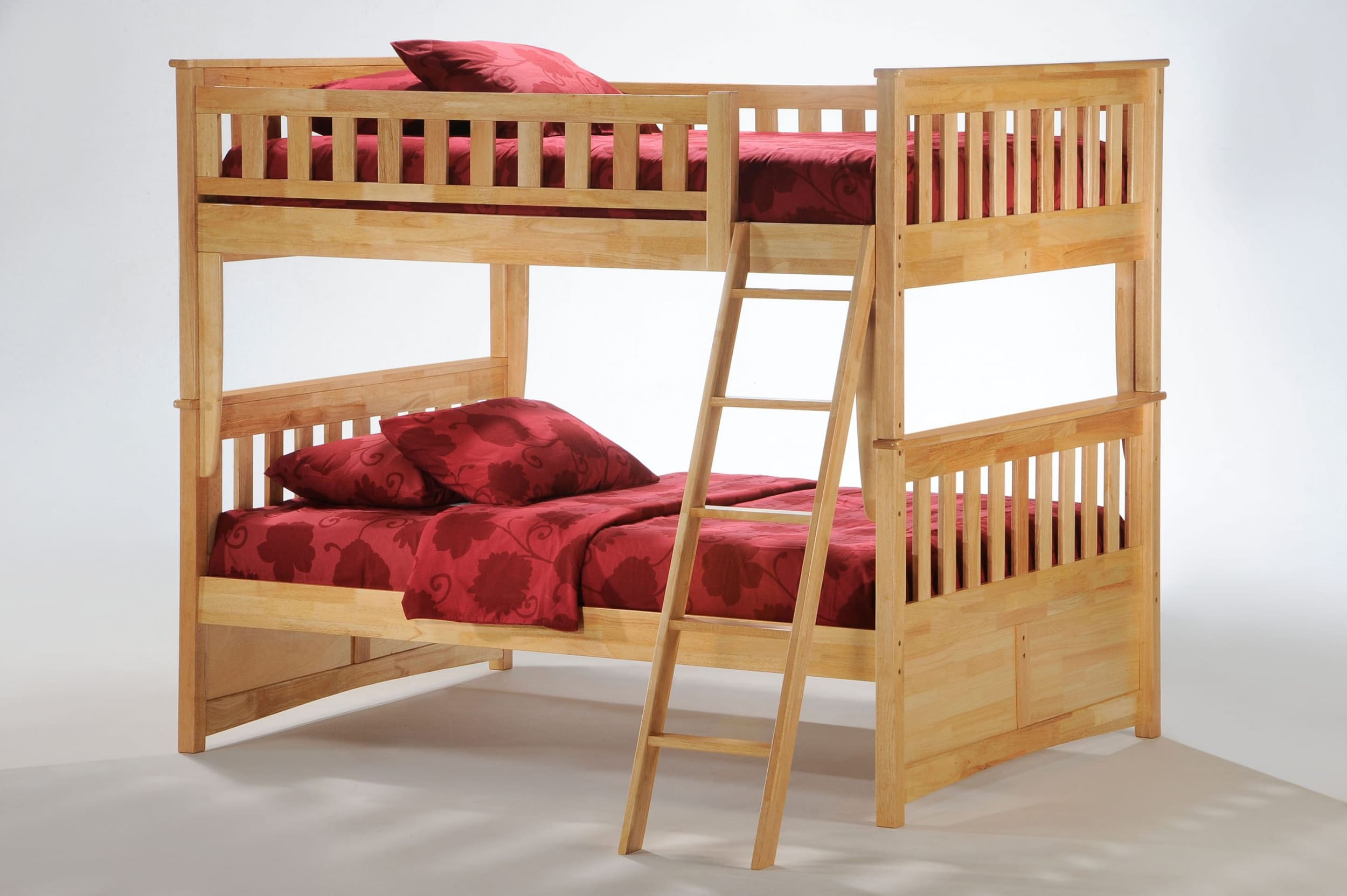Ginger Wood Bunk Bed, Full/Full Size