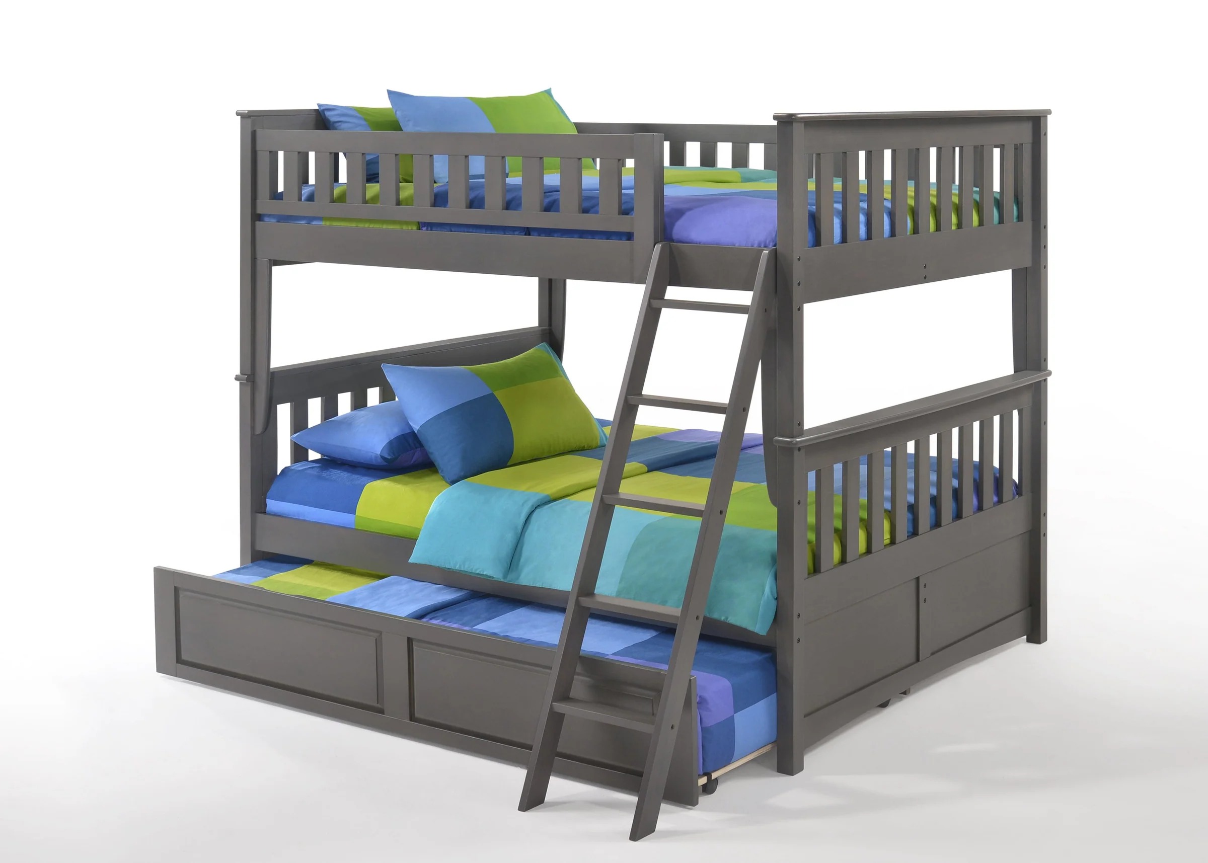 Ginger Wood Bunk Bed, Full/Full Size