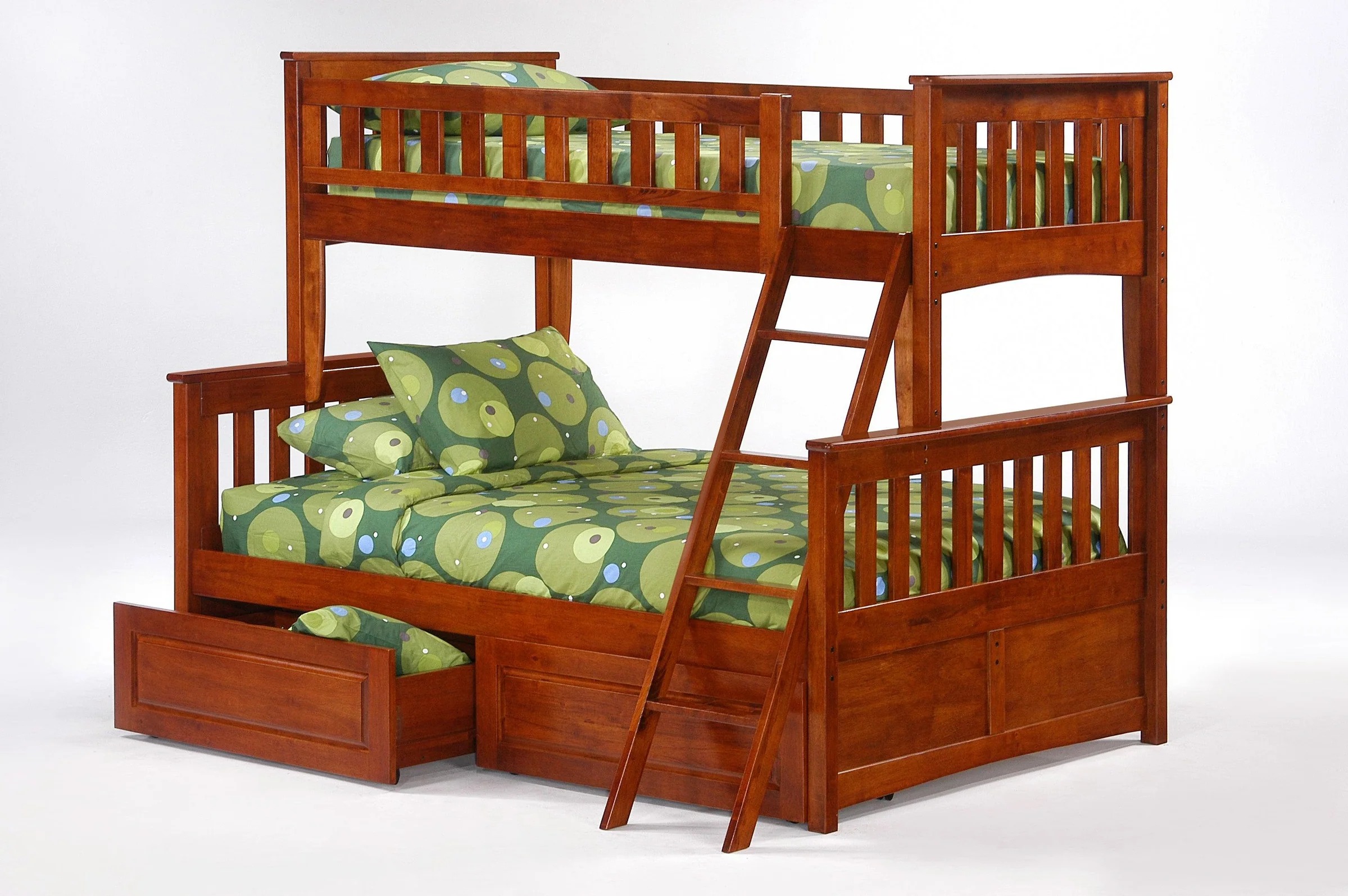 Ginger Wood Bunk Bed, Twin/Full Size