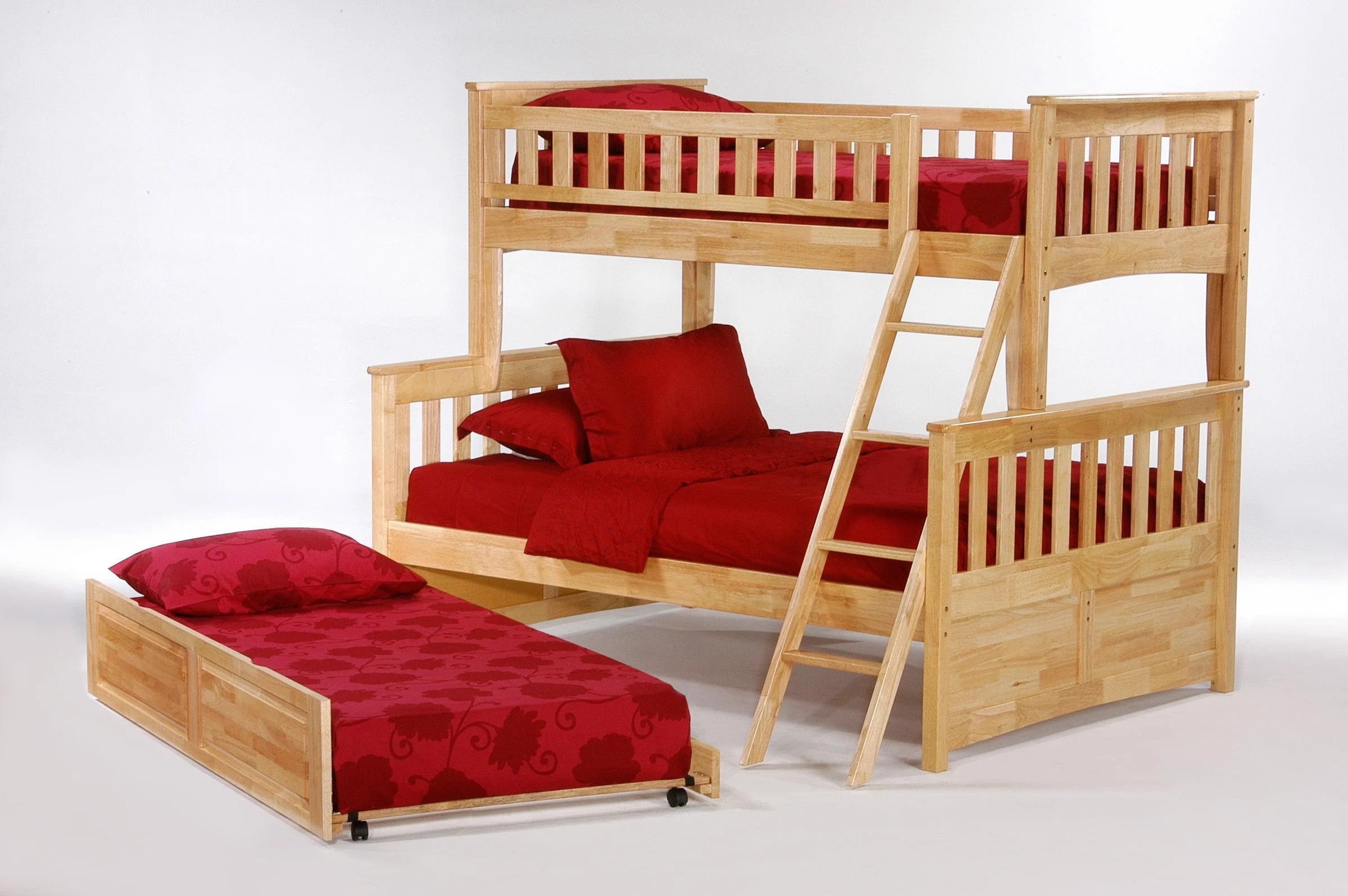 Ginger Wood Bunk Bed, Twin/Full Size