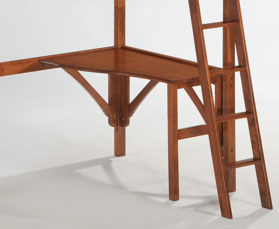 Ginger Wood Loft Bunk Bed