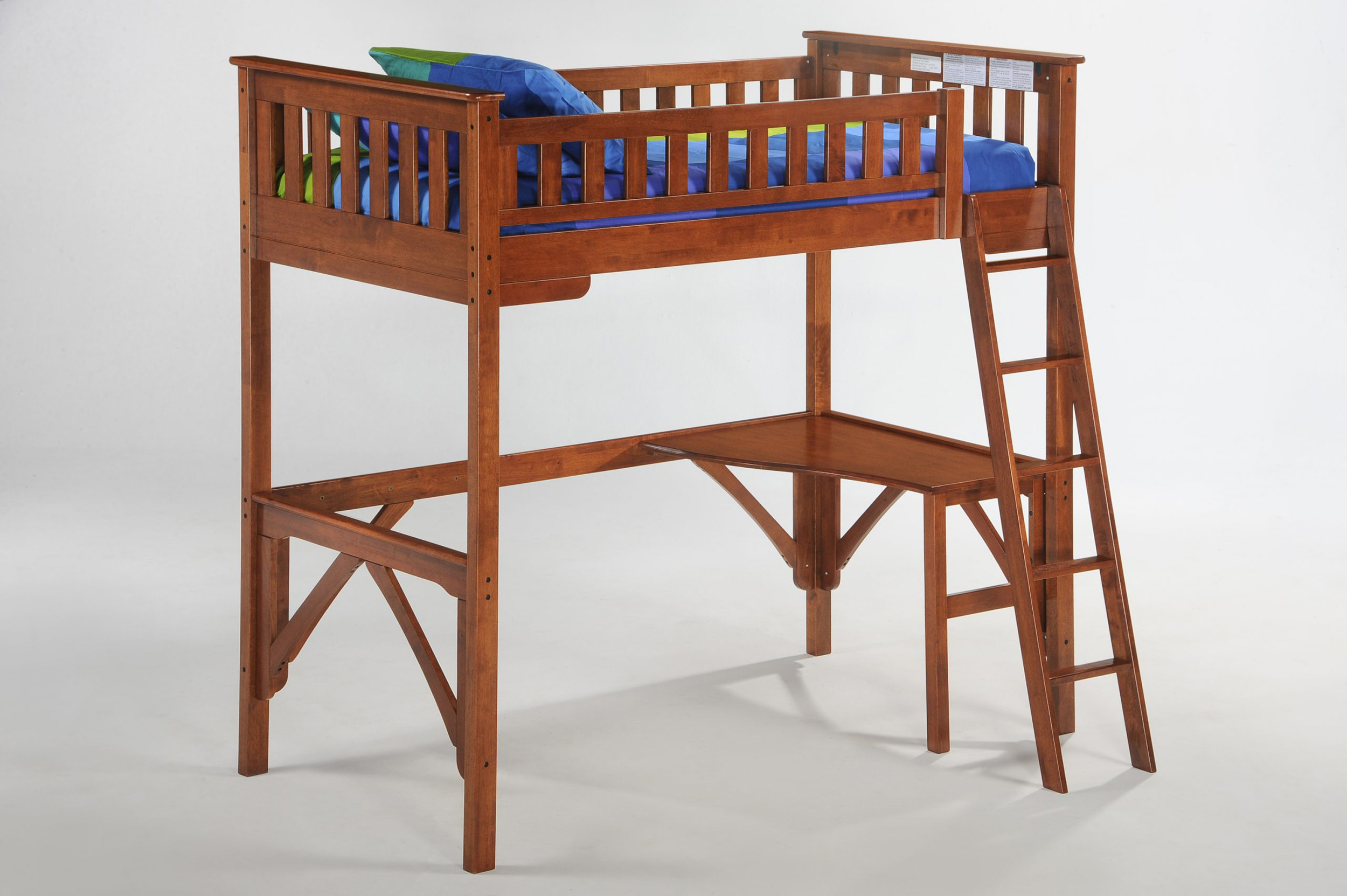 Ginger Wood Loft Bunk Bed