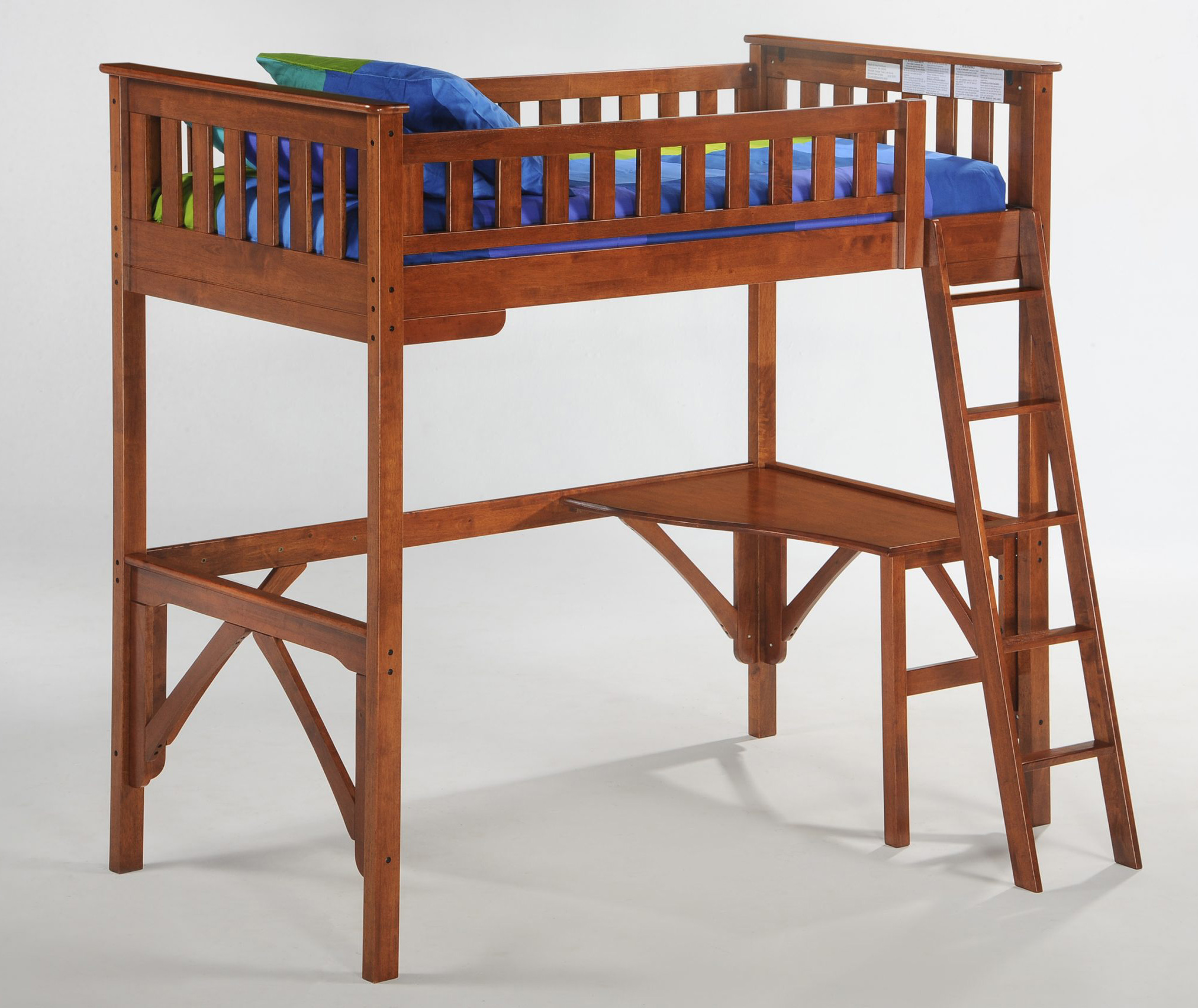 Ginger Wood Loft Bunk Bed - Thumbnail 2