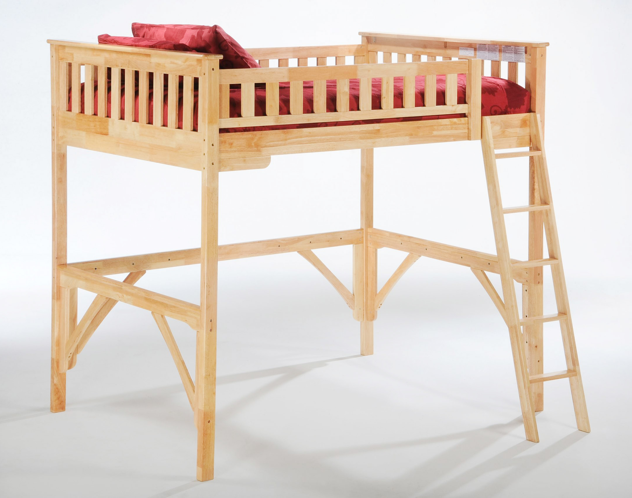 Eastwood Cherry Wood Loft Bed