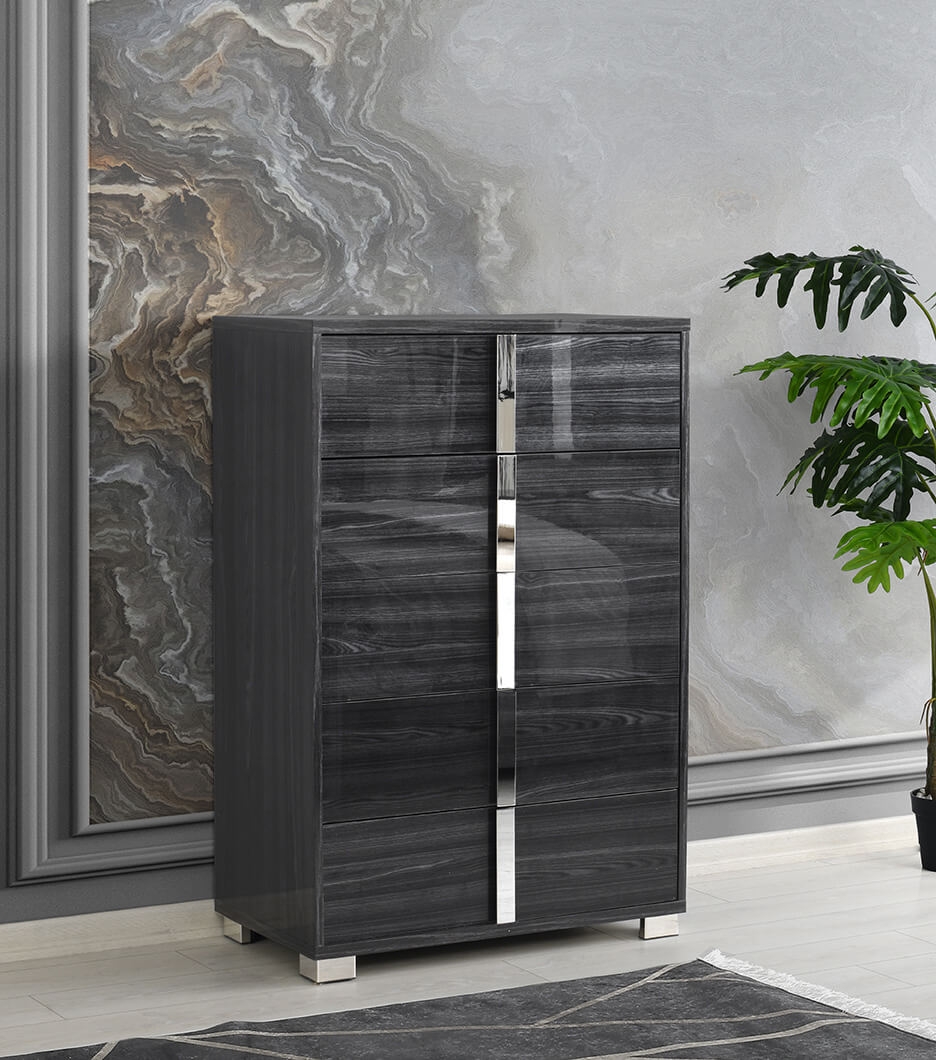 Giulia Premium Leatherette LED Bedroom Set