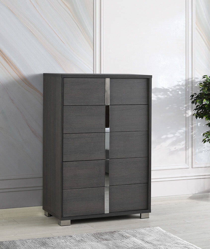 Giulia Premium Leatherette LED Bedroom Set