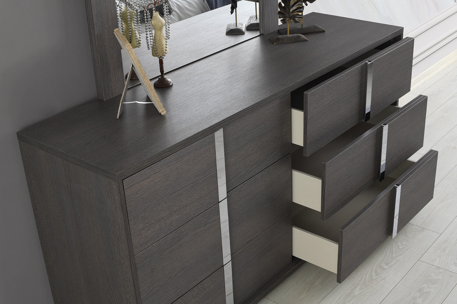 Giulia Premium Leatherette LED Bedroom Set