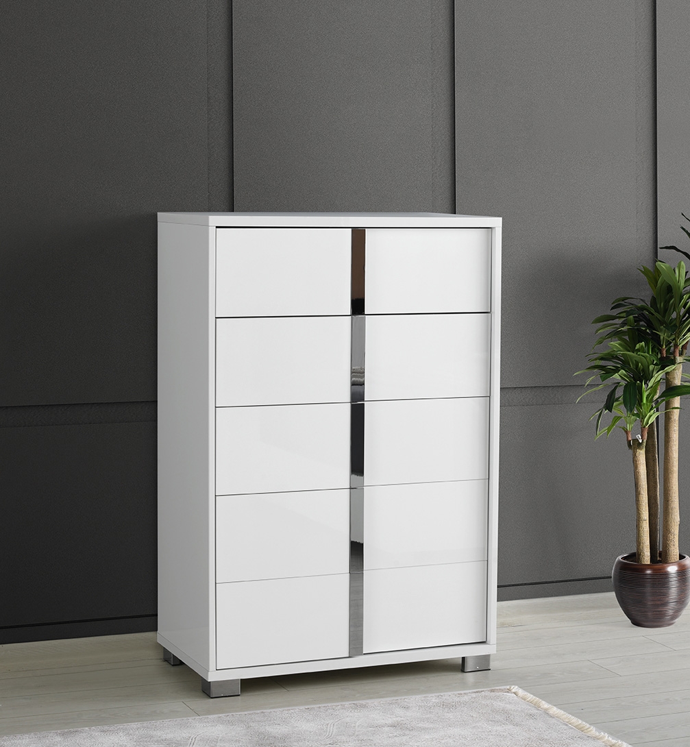 Giulia Premium Leatherette LED Bedroom Set