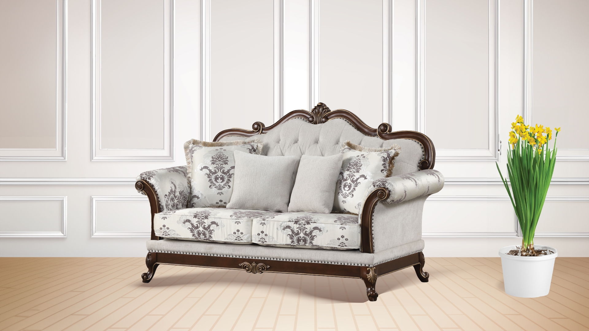 Gloria Fabric Living Room Set