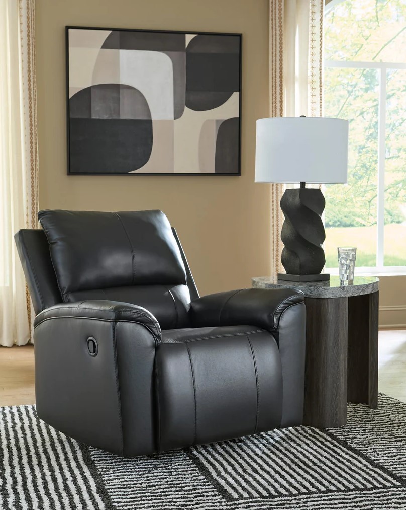 Glossmore Leather/PVC Reclining Living Set