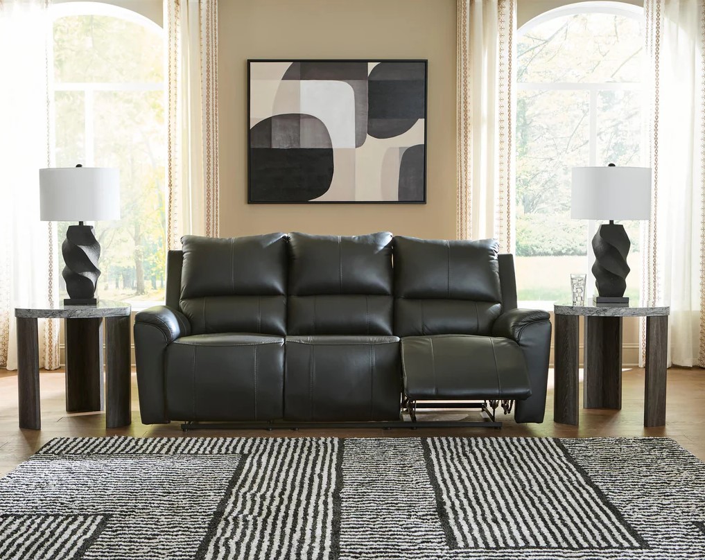 Glossmore Leather/PVC Reclining Living Set