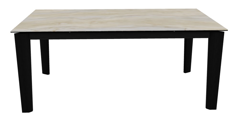 Dogma W70.9"-94.5" Rectangular Ceramic/Wood Extendable Dining Table