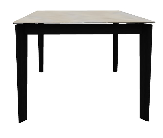 Dogma W70.9"-94.5" Rectangular Ceramic/Wood Extendable Dining Table