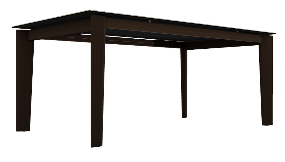 Dogma W70.9"-94.5" Rectangular Ceramic/Wood Extendable Dining Table