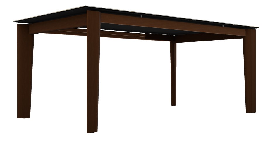Dogma W70.9"-94.5" Rectangular Ceramic/Wood Extendable Dining Table
