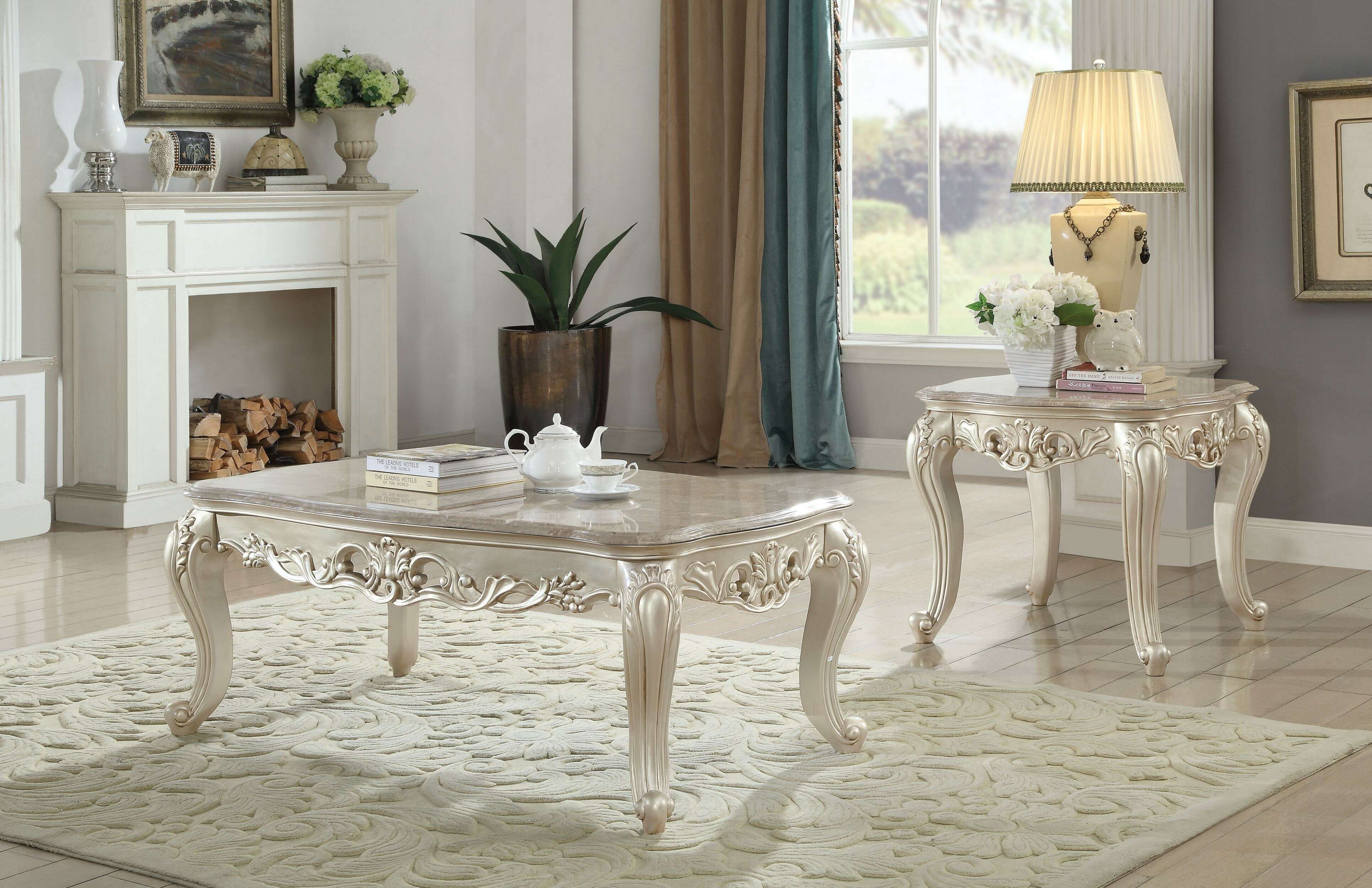 Crawford Marble Occasional Table Set