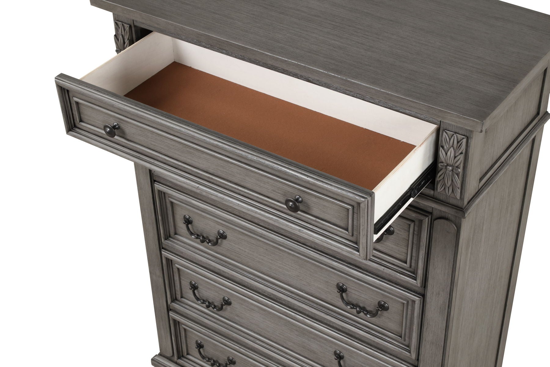 Grace 5-Drawer Wood Veneer Chest