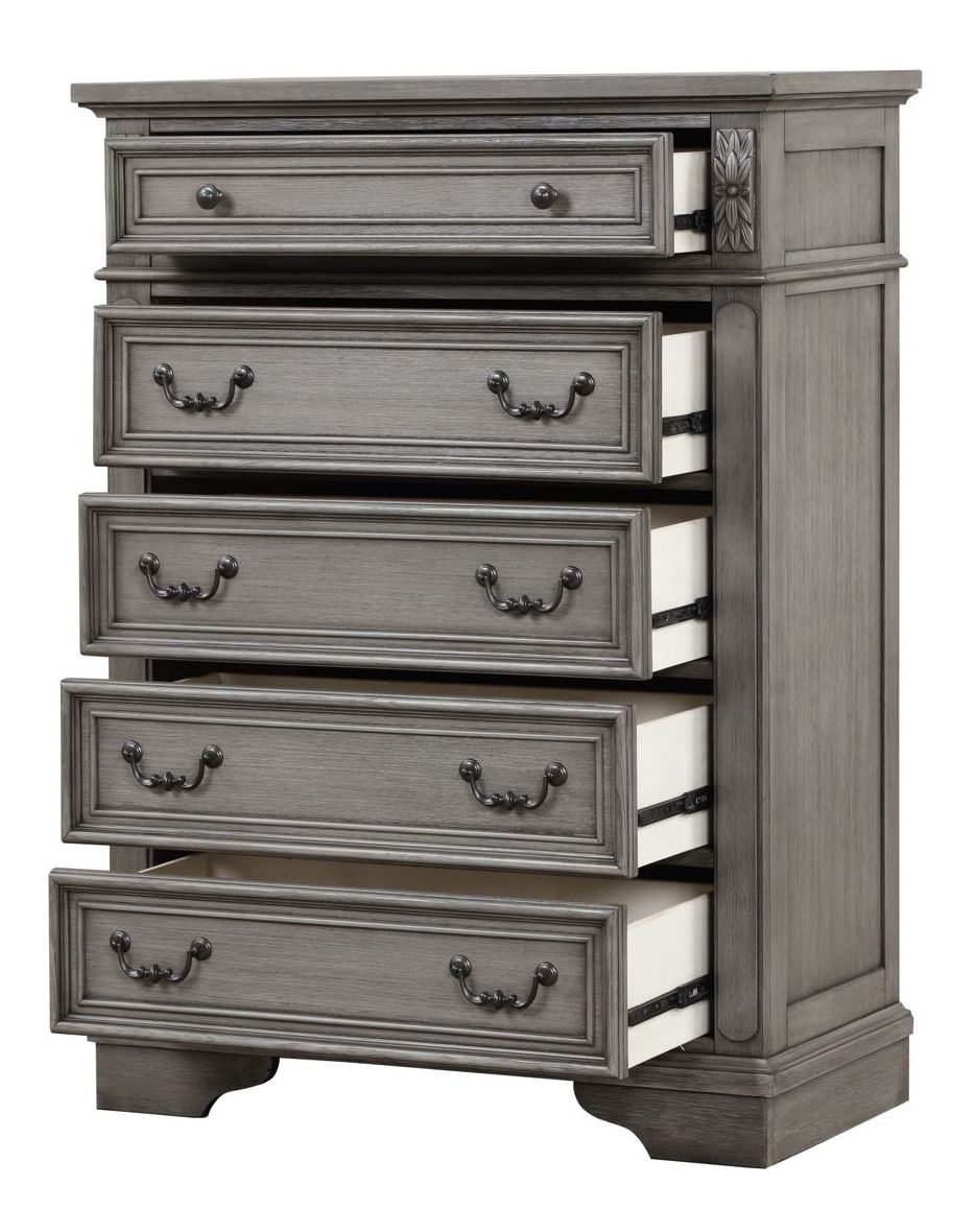Grace Fabric/Wood Regular Bedroom Set
