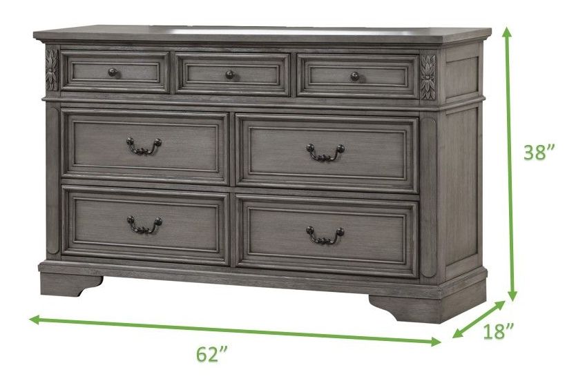 Grace 3-Drawer Wood Veneer Dresser