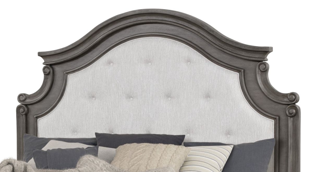 Grace King Size Bed with Fabric Upholstery Headboard