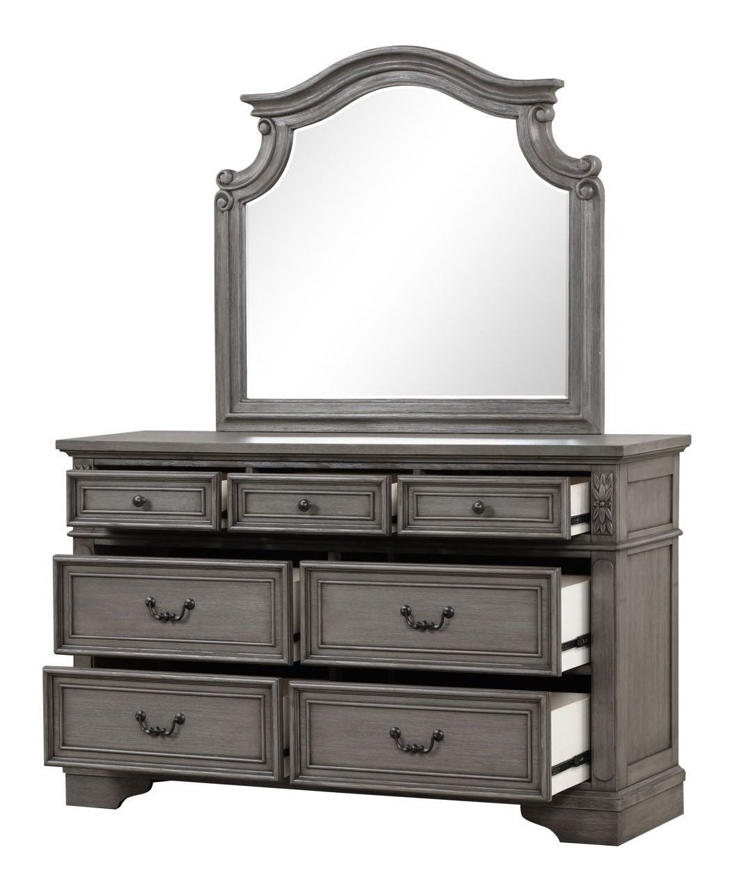 Grace Fabric/Wood Regular Bedroom Set