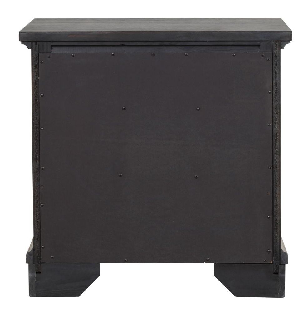 Grace 3-Drawer Wood Veneer Nightstand