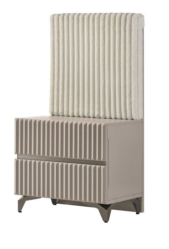 Grace J 22" Tall 2 Drawer Nightstand With Panel