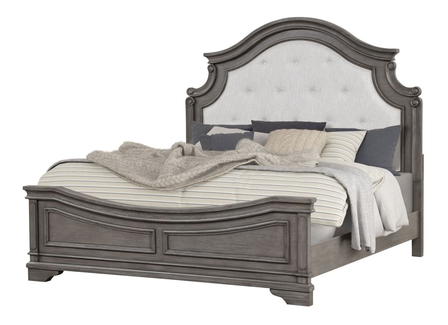 Grace Fabric/Wood Regular Bedroom Set