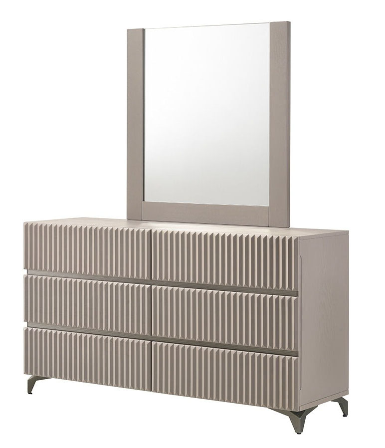 Grace J 59" Wide 6 Drawer Dresser With Mirror