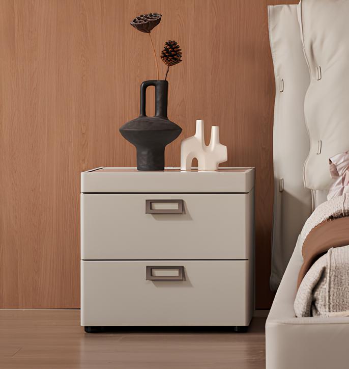 Grace Leather/Faux Leather Platform Bedroom Set