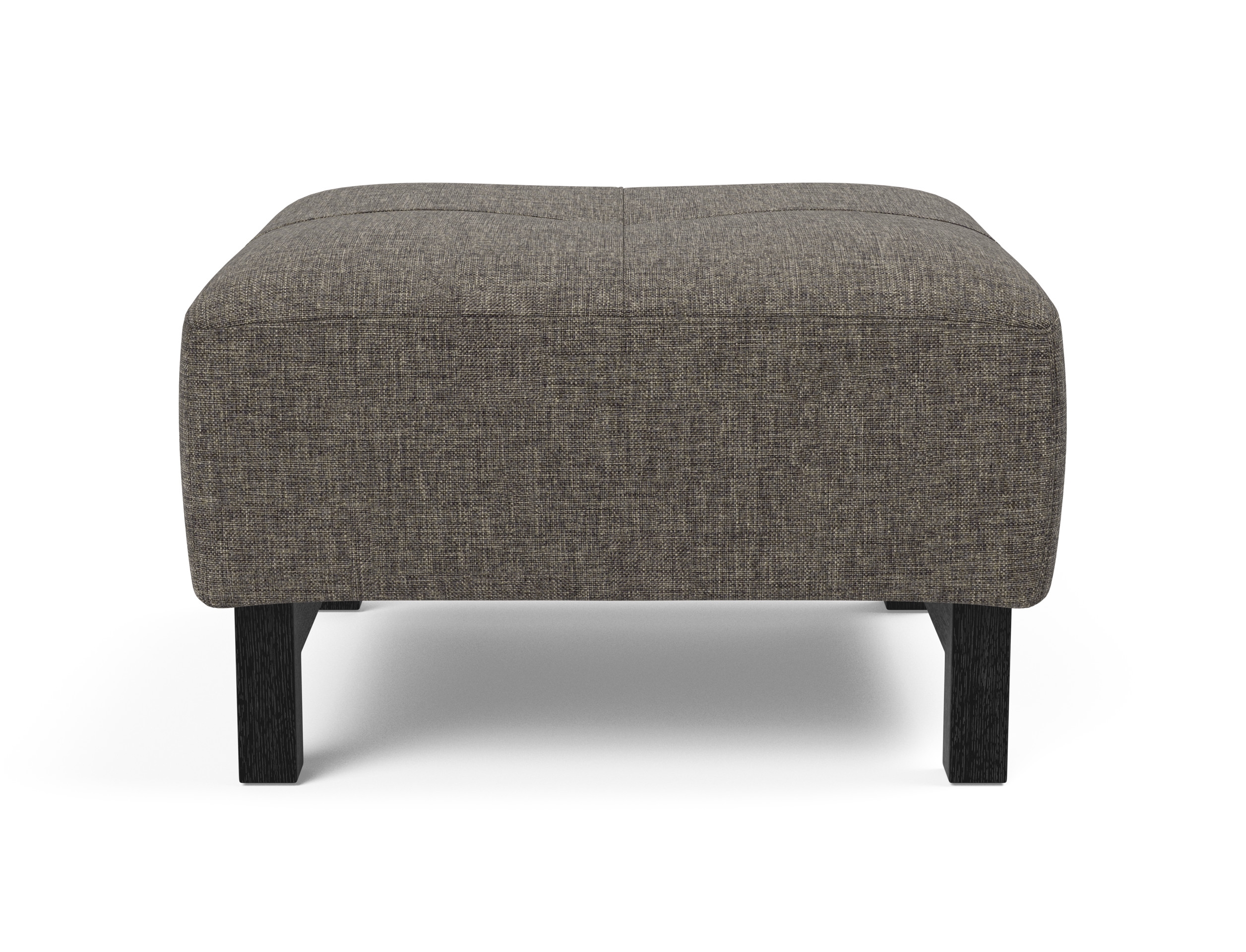 Deluxe Excess Fabric Ottoman w/Wood Legs