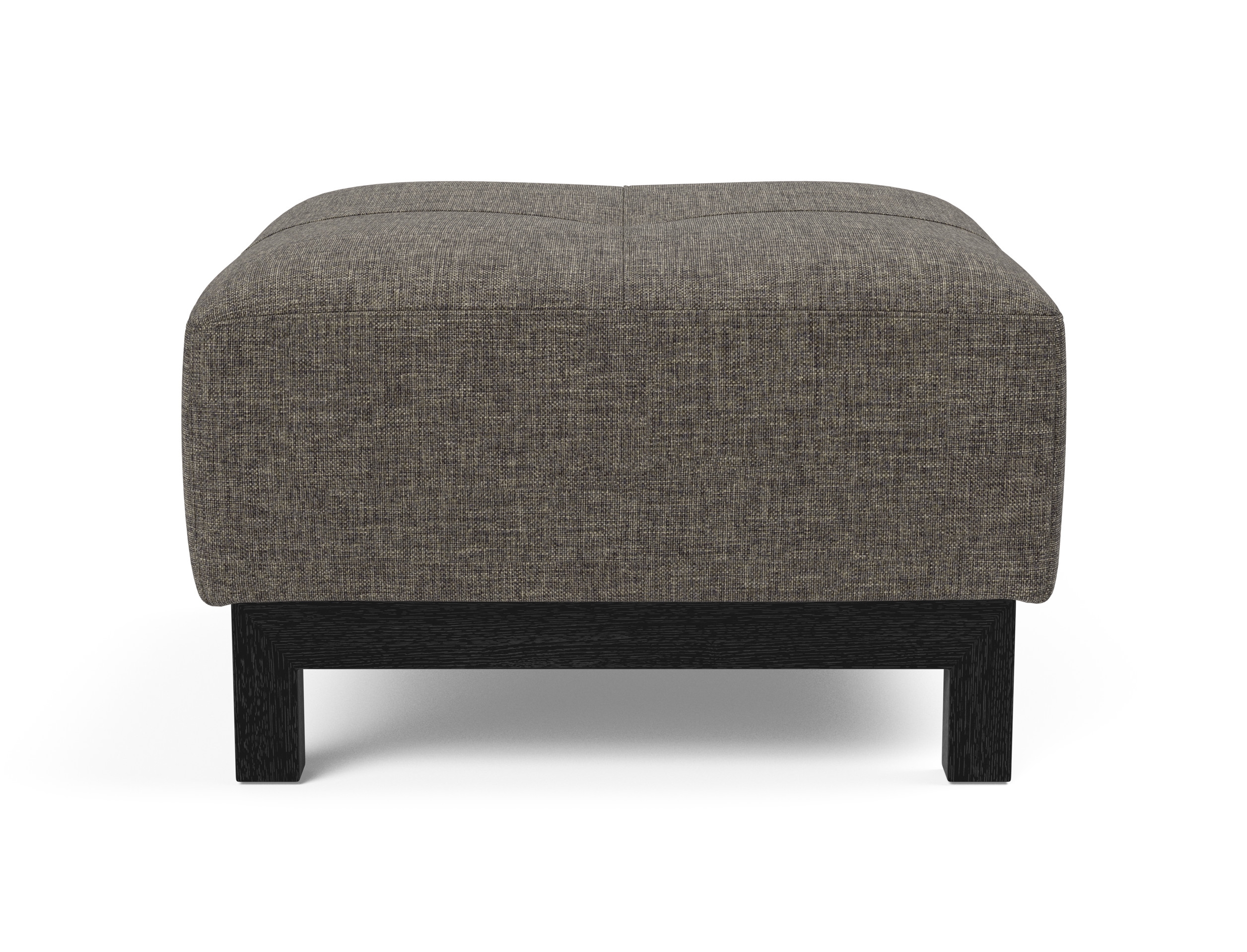 Deluxe Excess Fabric Ottoman w/Wood Legs