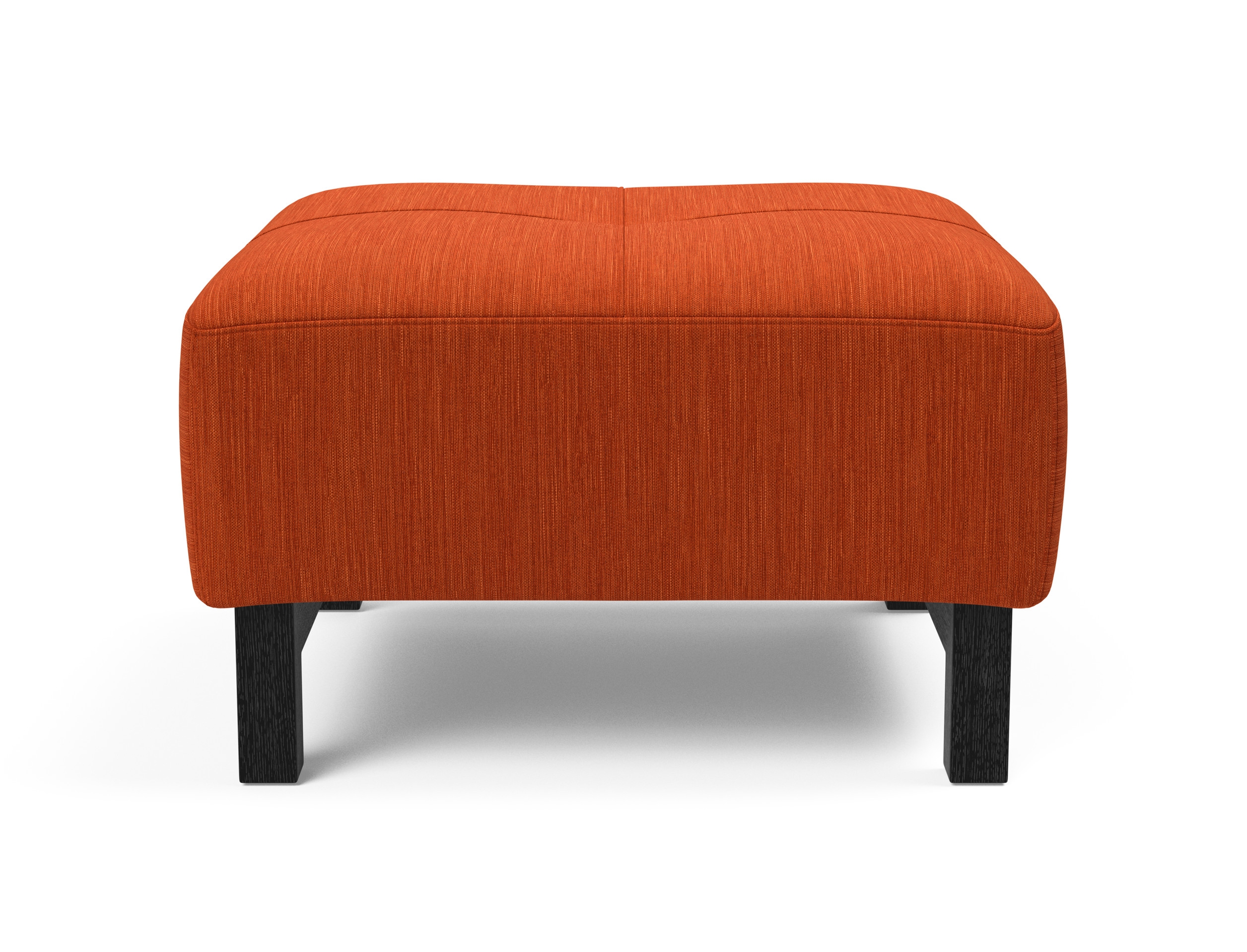 Deluxe Excess Fabric Ottoman w/Wood Legs