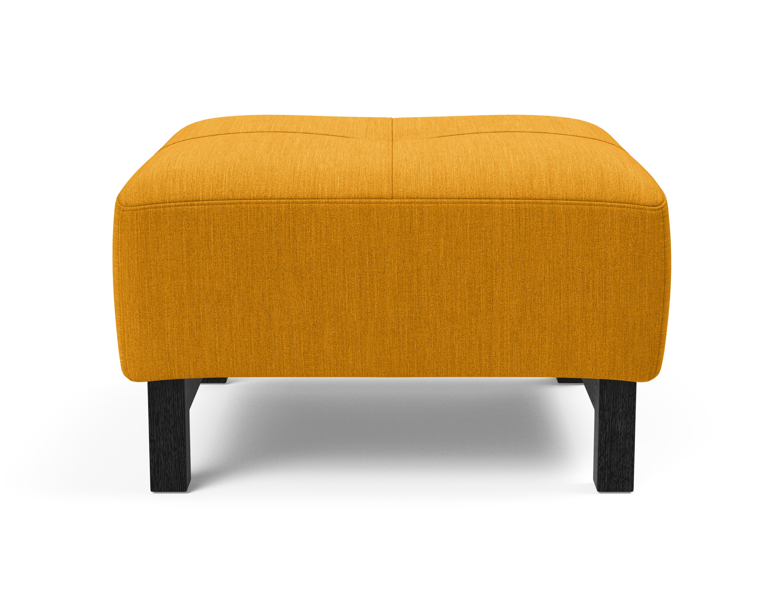 Deluxe Excess Fabric Ottoman w/Wood Legs