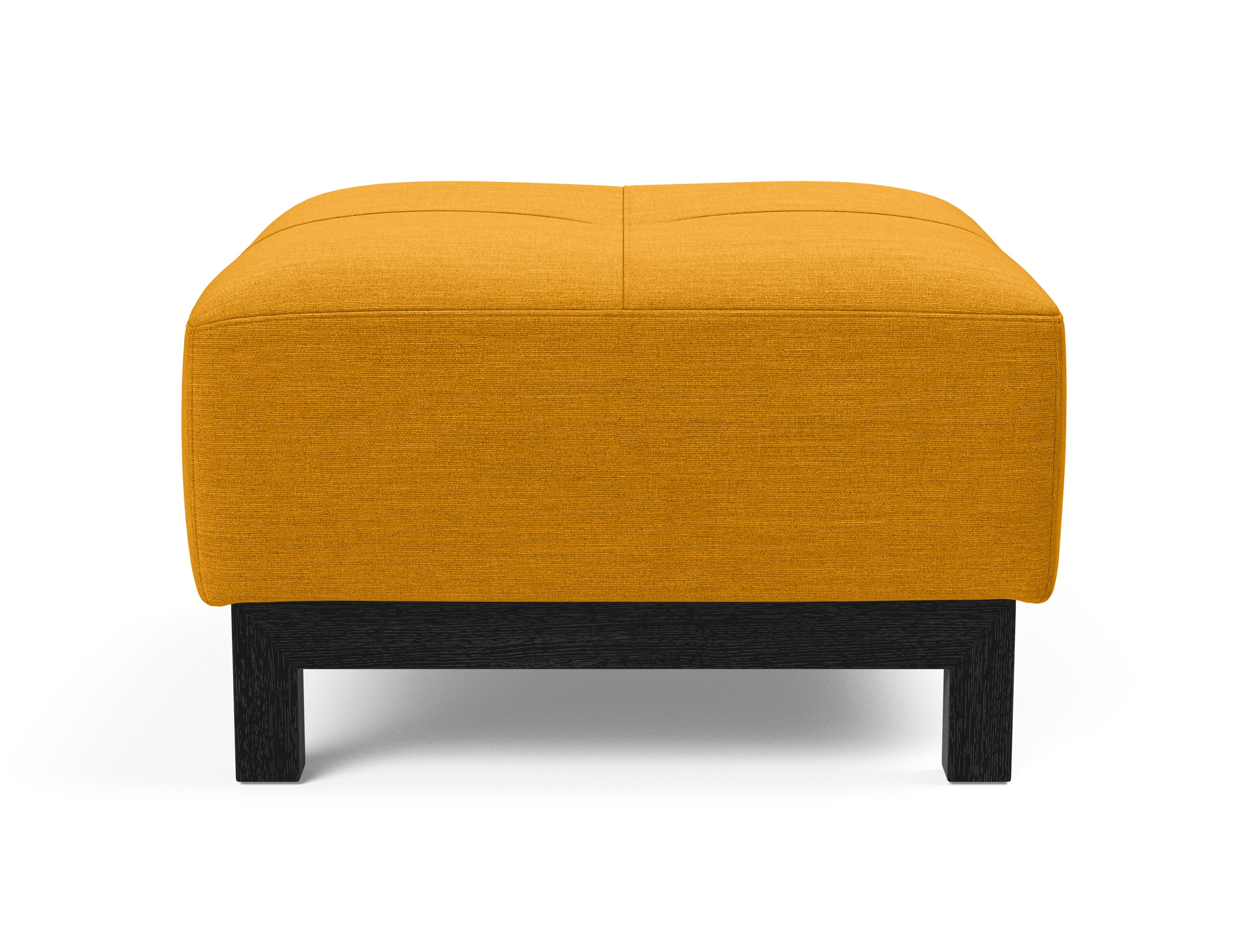 Deluxe Excess Fabric Ottoman w/Wood Legs